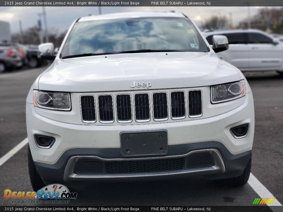 2015 Jeep Grand Cherokee Limited 4x4 Bright White / Black/Light Frost Beige Photo #2