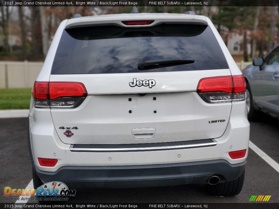 2015 Jeep Grand Cherokee Limited 4x4 Bright White / Black/Light Frost Beige Photo #3
