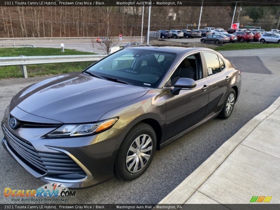 2021 Toyota Camry LE Hybrid Predawn Gray Mica / Black Photo #12