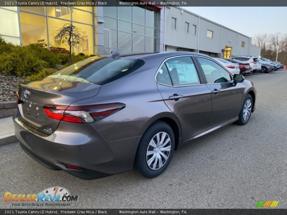 2021 Toyota Camry LE Hybrid Predawn Gray Mica / Black Photo #13