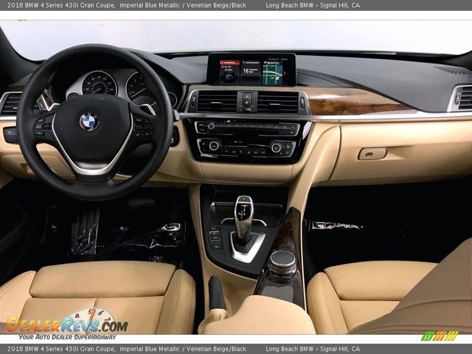 2018 BMW 4 Series 430i Gran Coupe Imperial Blue Metallic / Venetian Beige/Black Photo #15