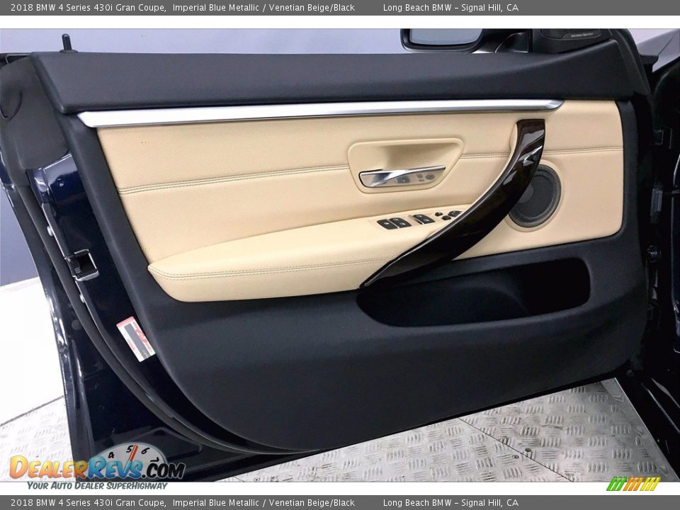 2018 BMW 4 Series 430i Gran Coupe Imperial Blue Metallic / Venetian Beige/Black Photo #23