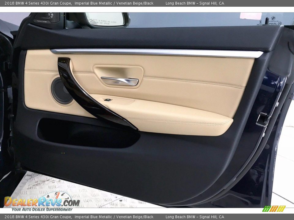 2018 BMW 4 Series 430i Gran Coupe Imperial Blue Metallic / Venetian Beige/Black Photo #24