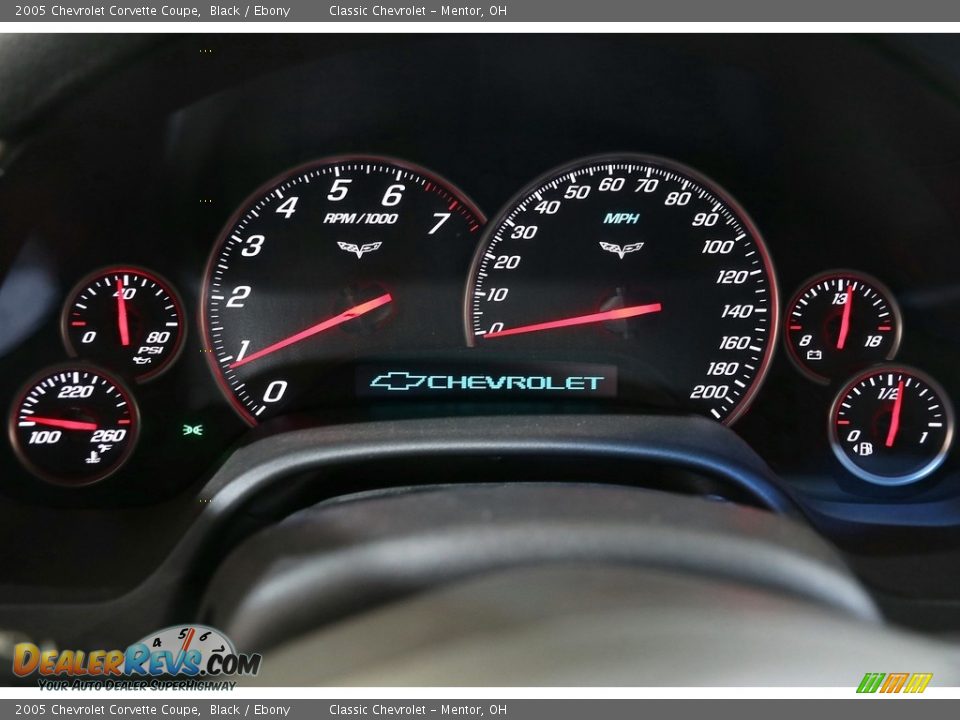 2005 Chevrolet Corvette Coupe Black / Ebony Photo #10