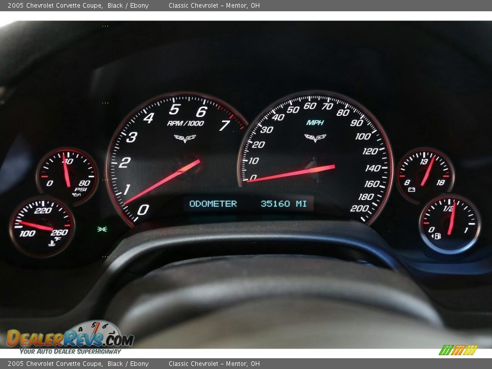 2005 Chevrolet Corvette Coupe Black / Ebony Photo #11