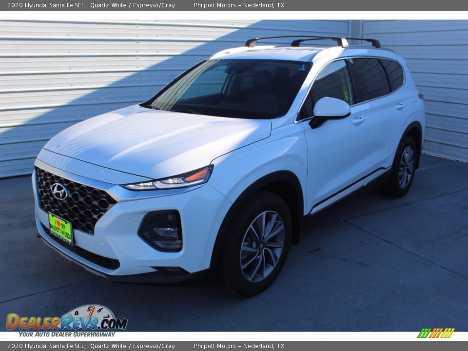 2020 Hyundai Santa Fe SEL Quartz White / Espresso/Gray Photo #4