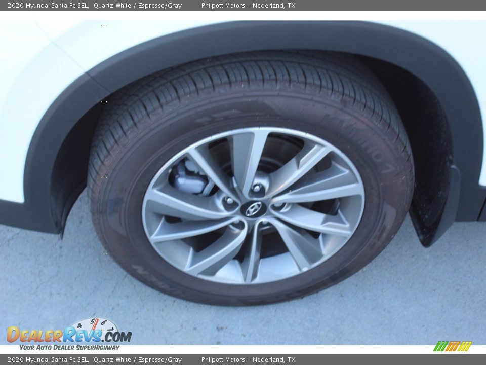 2020 Hyundai Santa Fe SEL Quartz White / Espresso/Gray Photo #5