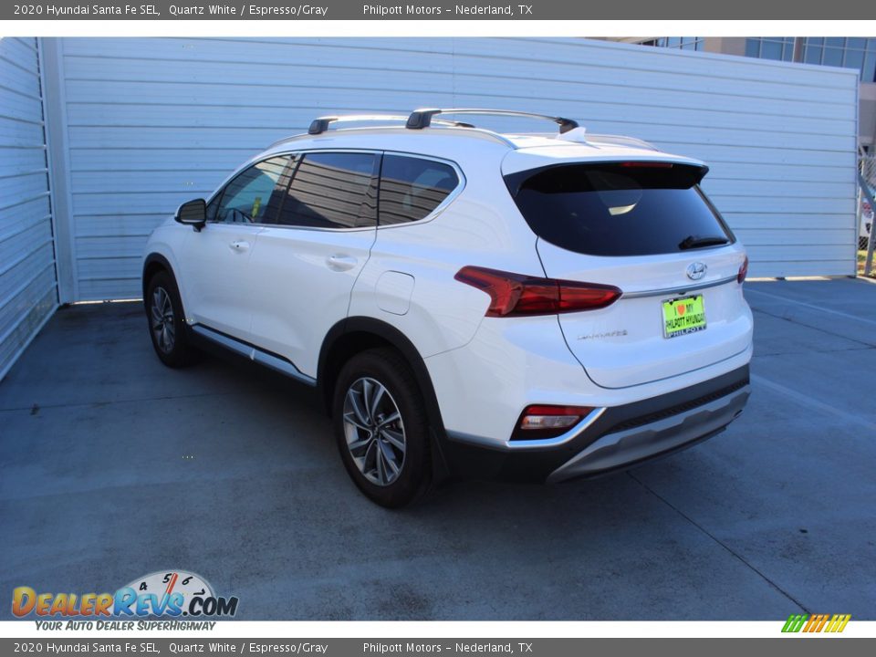 2020 Hyundai Santa Fe SEL Quartz White / Espresso/Gray Photo #6
