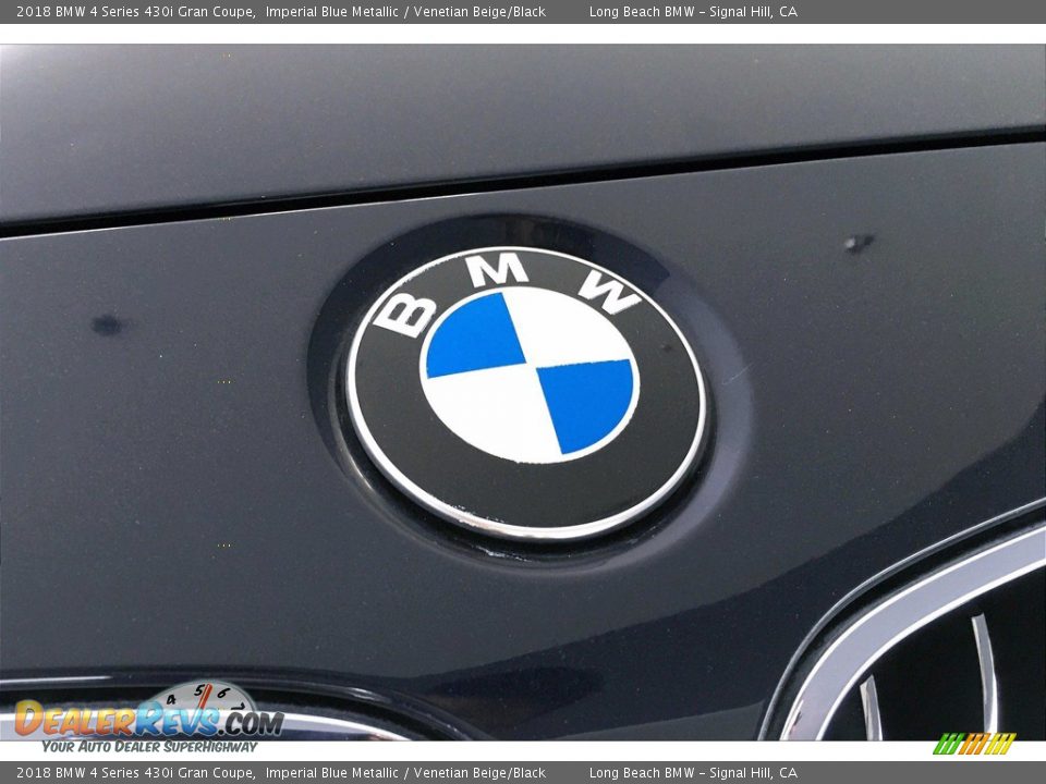 2018 BMW 4 Series 430i Gran Coupe Imperial Blue Metallic / Venetian Beige/Black Photo #33
