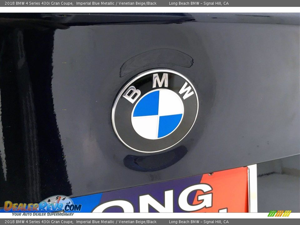 2018 BMW 4 Series 430i Gran Coupe Imperial Blue Metallic / Venetian Beige/Black Photo #34