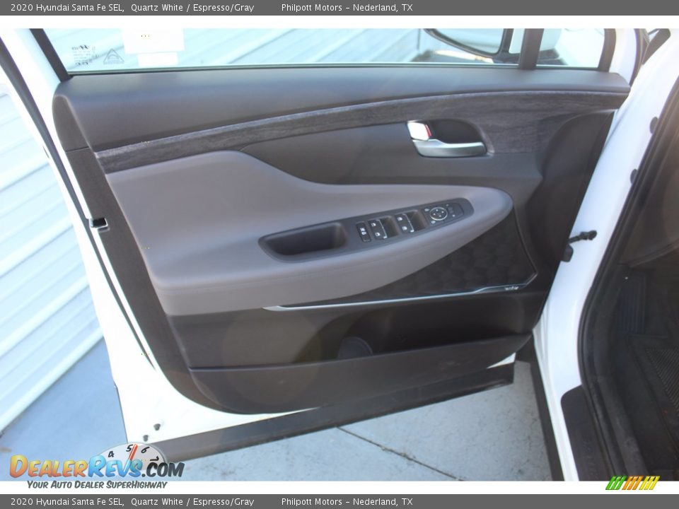 2020 Hyundai Santa Fe SEL Quartz White / Espresso/Gray Photo #9