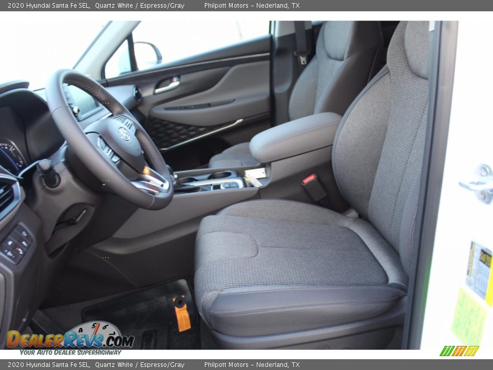 2020 Hyundai Santa Fe SEL Quartz White / Espresso/Gray Photo #10