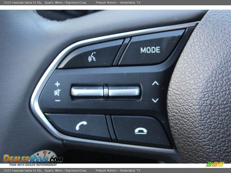 2020 Hyundai Santa Fe SEL Quartz White / Espresso/Gray Photo #11