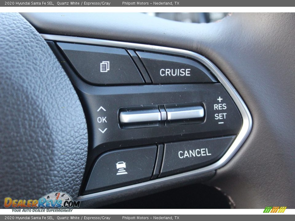 2020 Hyundai Santa Fe SEL Quartz White / Espresso/Gray Photo #12