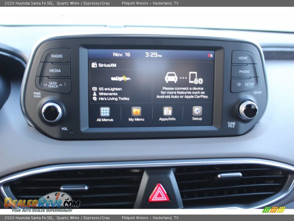 2020 Hyundai Santa Fe SEL Quartz White / Espresso/Gray Photo #15