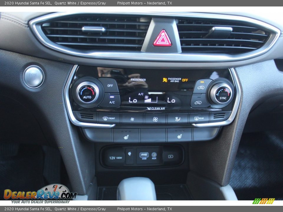 2020 Hyundai Santa Fe SEL Quartz White / Espresso/Gray Photo #16