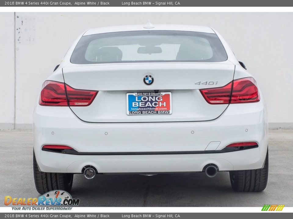 2018 BMW 4 Series 440i Gran Coupe Alpine White / Black Photo #4