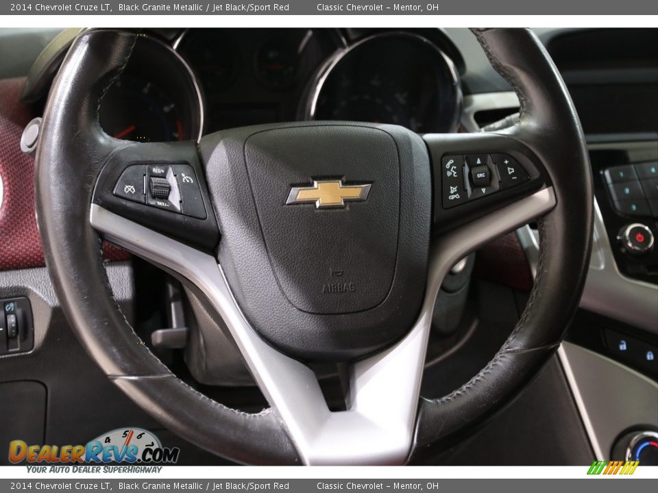 2014 Chevrolet Cruze LT Black Granite Metallic / Jet Black/Sport Red Photo #7