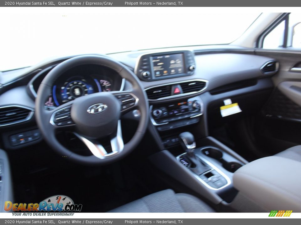 2020 Hyundai Santa Fe SEL Quartz White / Espresso/Gray Photo #21