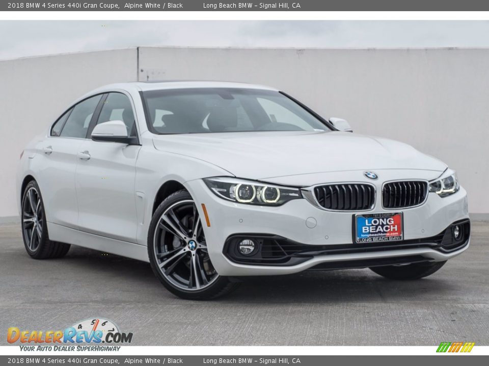 2018 BMW 4 Series 440i Gran Coupe Alpine White / Black Photo #12