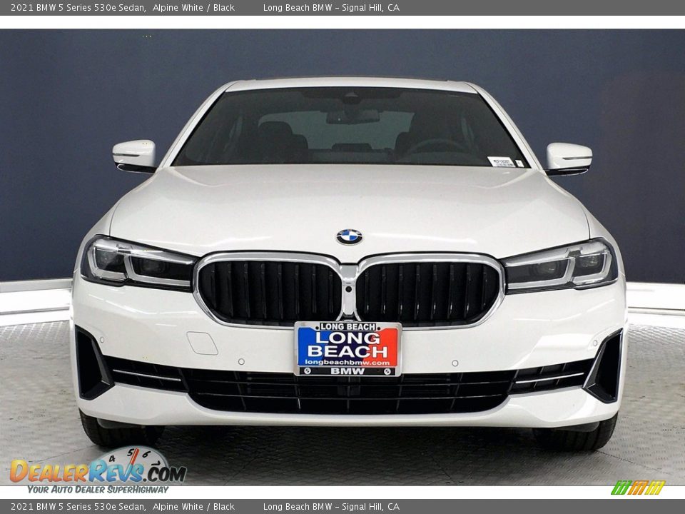 2021 BMW 5 Series 530e Sedan Alpine White / Black Photo #2