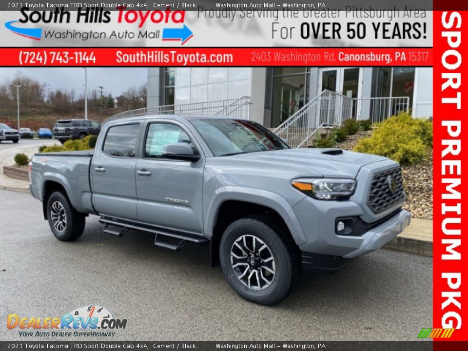 2021 Toyota Tacoma TRD Sport Double Cab 4x4 Cement / Black Photo #1