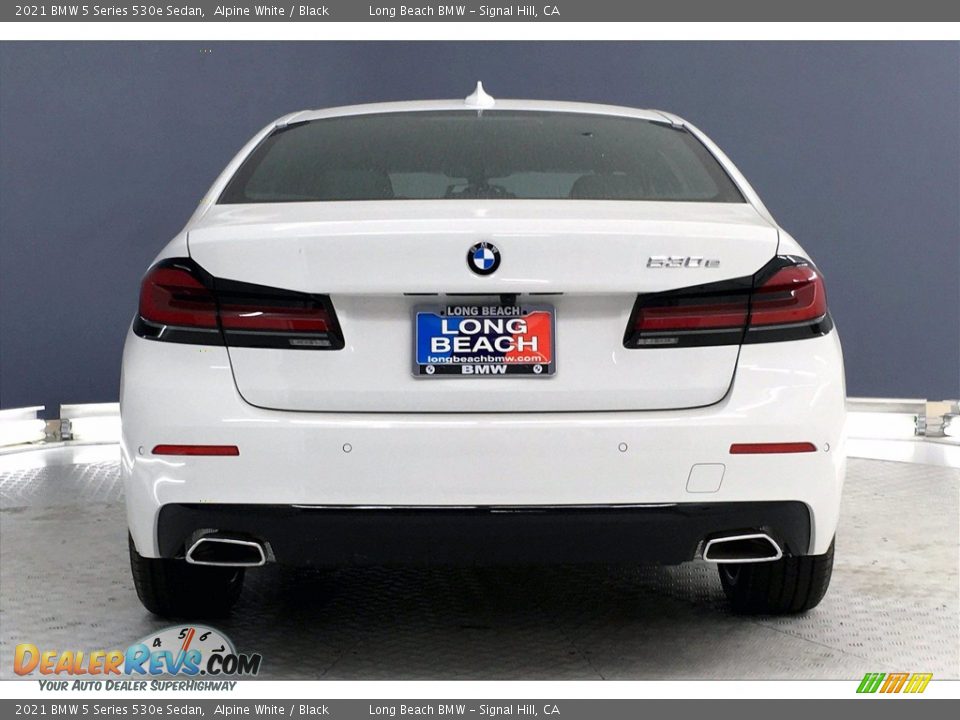 2021 BMW 5 Series 530e Sedan Alpine White / Black Photo #4