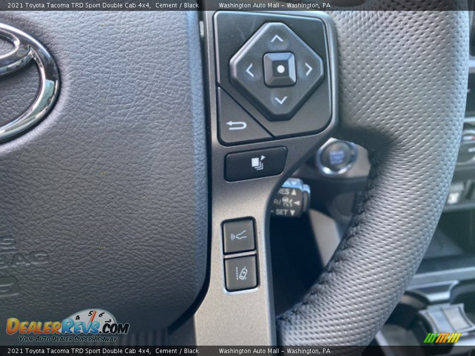 2021 Toyota Tacoma TRD Sport Double Cab 4x4 Steering Wheel Photo #8