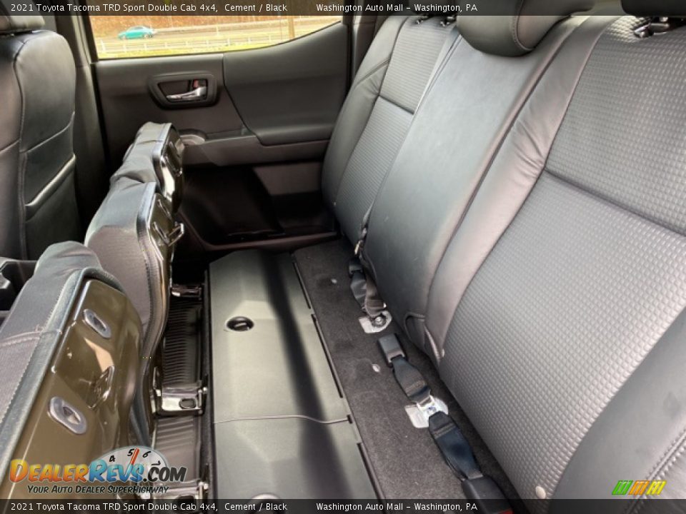 Rear Seat of 2021 Toyota Tacoma TRD Sport Double Cab 4x4 Photo #25