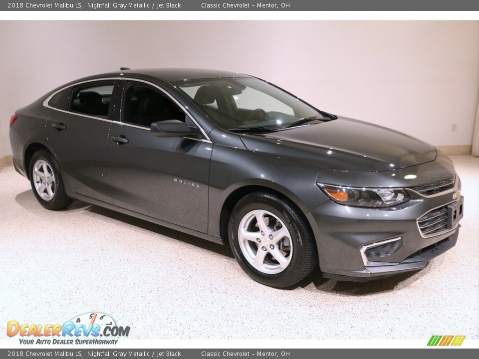 2018 Chevrolet Malibu LS Nightfall Gray Metallic / Jet Black Photo #1