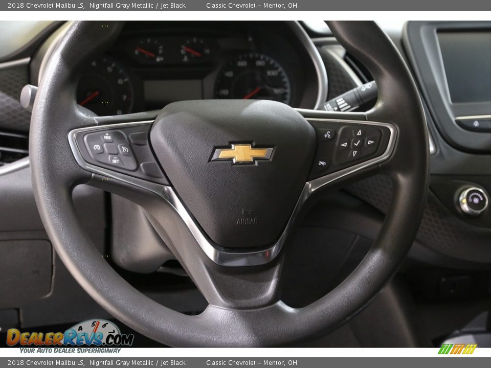 2018 Chevrolet Malibu LS Nightfall Gray Metallic / Jet Black Photo #7