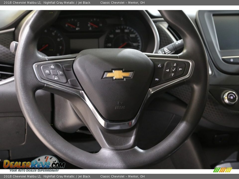 2018 Chevrolet Malibu LS Nightfall Gray Metallic / Jet Black Photo #7