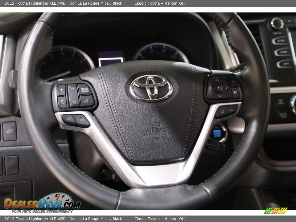 2019 Toyota Highlander XLE AWD Ooh La La Rouge Mica / Black Photo #7