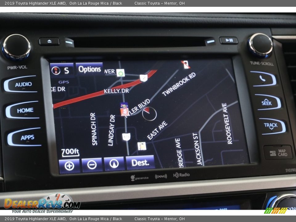 2019 Toyota Highlander XLE AWD Ooh La La Rouge Mica / Black Photo #11