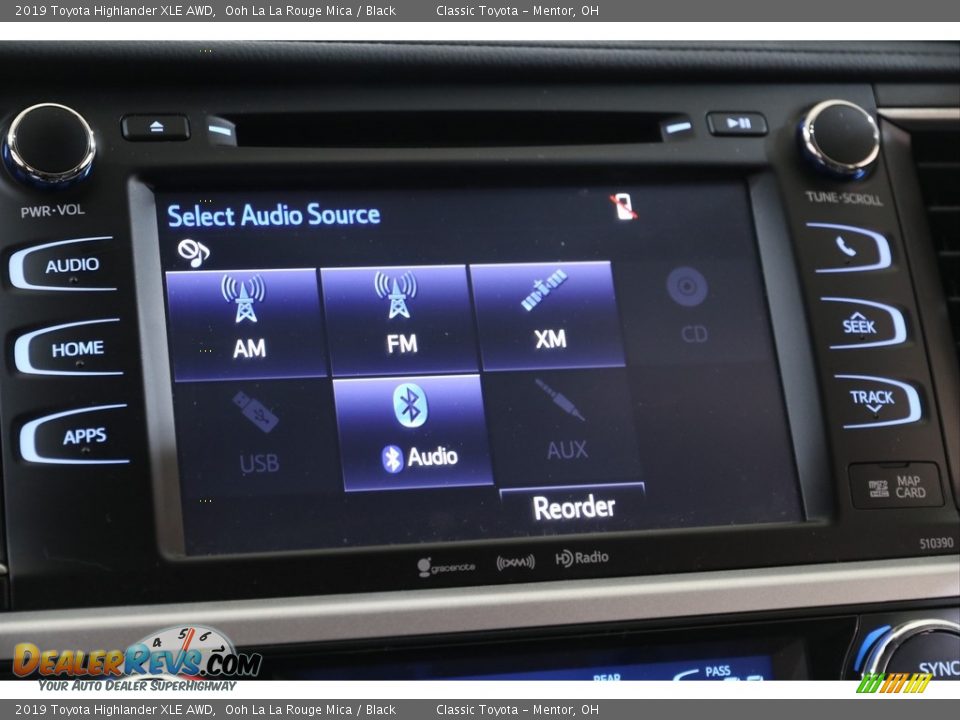 2019 Toyota Highlander XLE AWD Ooh La La Rouge Mica / Black Photo #12