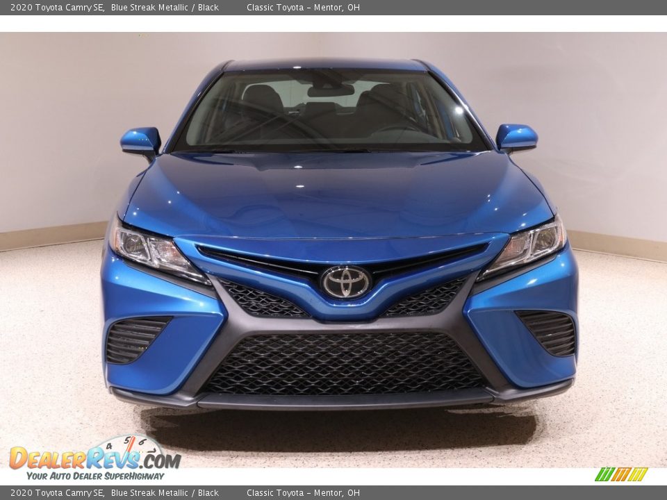 2020 Toyota Camry SE Blue Streak Metallic / Black Photo #2