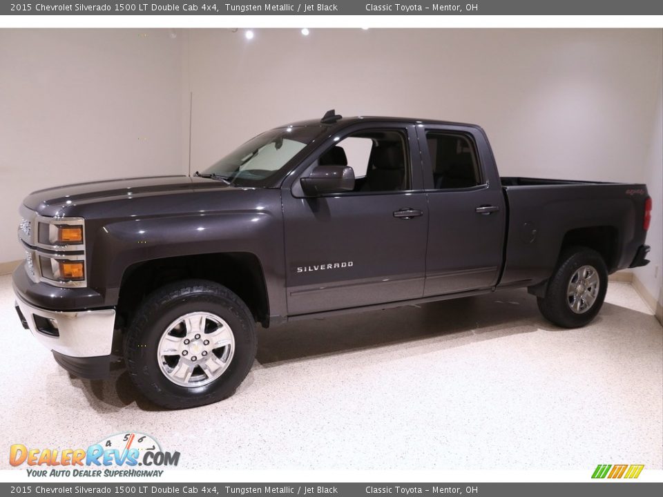 2015 Chevrolet Silverado 1500 LT Double Cab 4x4 Tungsten Metallic / Jet Black Photo #3