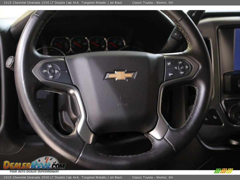 2015 Chevrolet Silverado 1500 LT Double Cab 4x4 Tungsten Metallic / Jet Black Photo #8