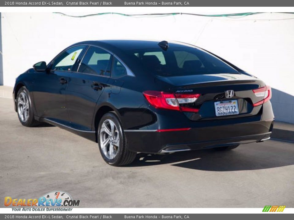 2018 Honda Accord EX-L Sedan Crystal Black Pearl / Black Photo #2