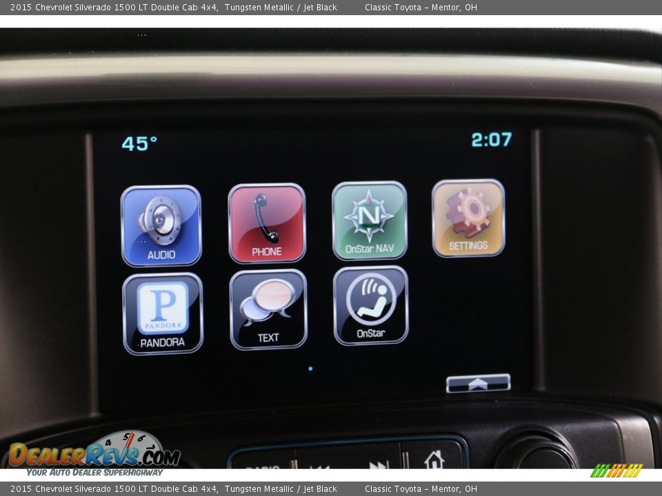 2015 Chevrolet Silverado 1500 LT Double Cab 4x4 Tungsten Metallic / Jet Black Photo #11