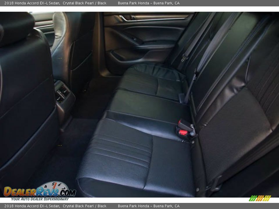 2018 Honda Accord EX-L Sedan Crystal Black Pearl / Black Photo #4