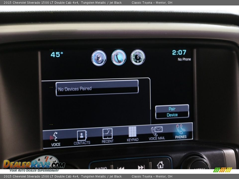 2015 Chevrolet Silverado 1500 LT Double Cab 4x4 Tungsten Metallic / Jet Black Photo #13