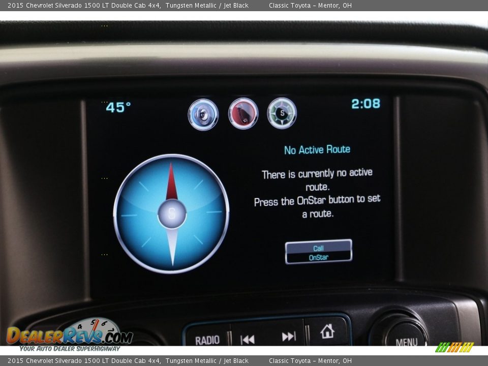 2015 Chevrolet Silverado 1500 LT Double Cab 4x4 Tungsten Metallic / Jet Black Photo #14