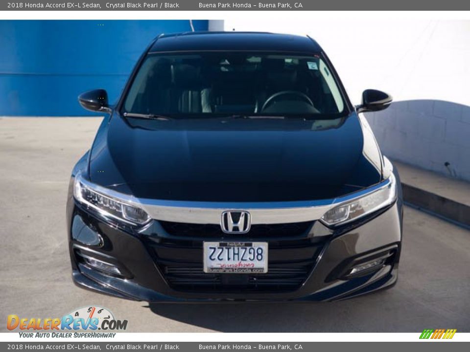 2018 Honda Accord EX-L Sedan Crystal Black Pearl / Black Photo #7
