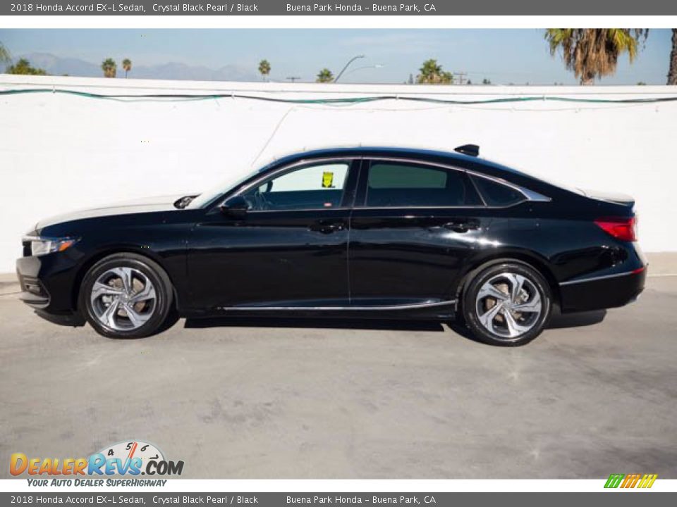 2018 Honda Accord EX-L Sedan Crystal Black Pearl / Black Photo #8