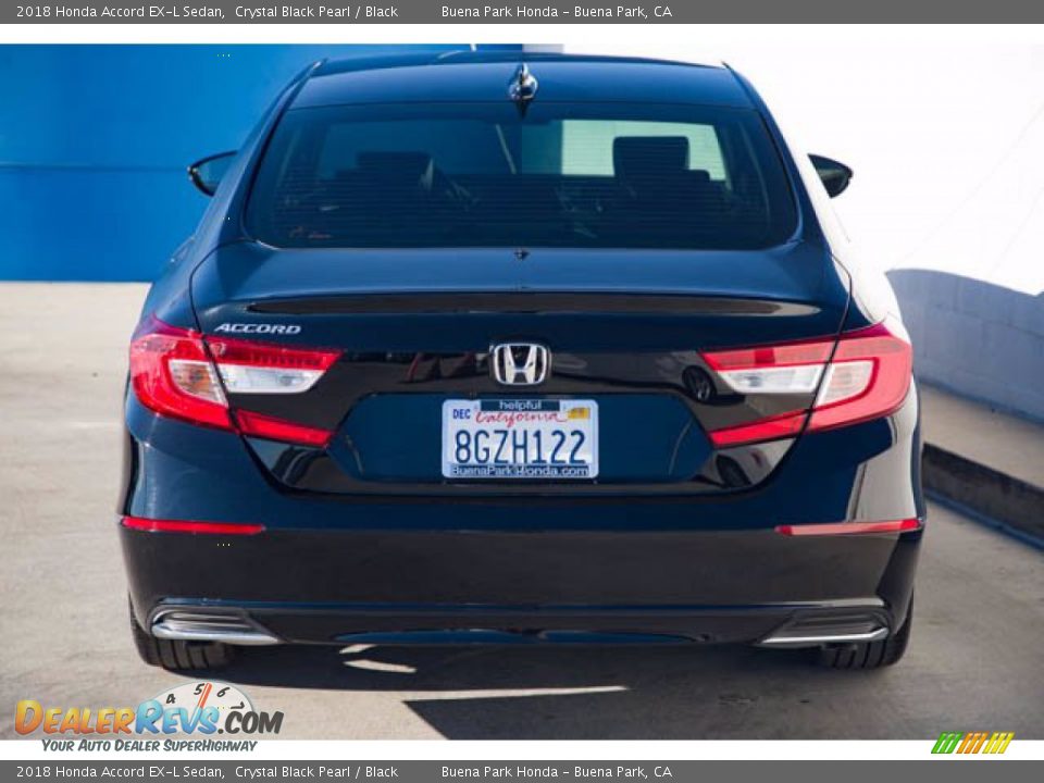 2018 Honda Accord EX-L Sedan Crystal Black Pearl / Black Photo #9