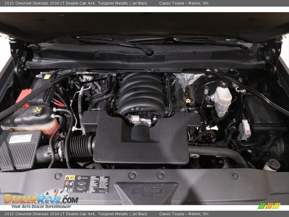 2015 Chevrolet Silverado 1500 LT Double Cab 4x4 Tungsten Metallic / Jet Black Photo #20