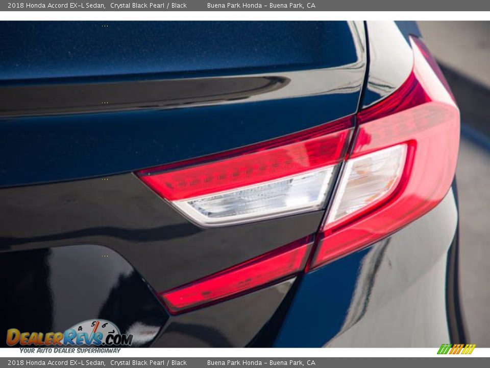 2018 Honda Accord EX-L Sedan Crystal Black Pearl / Black Photo #11