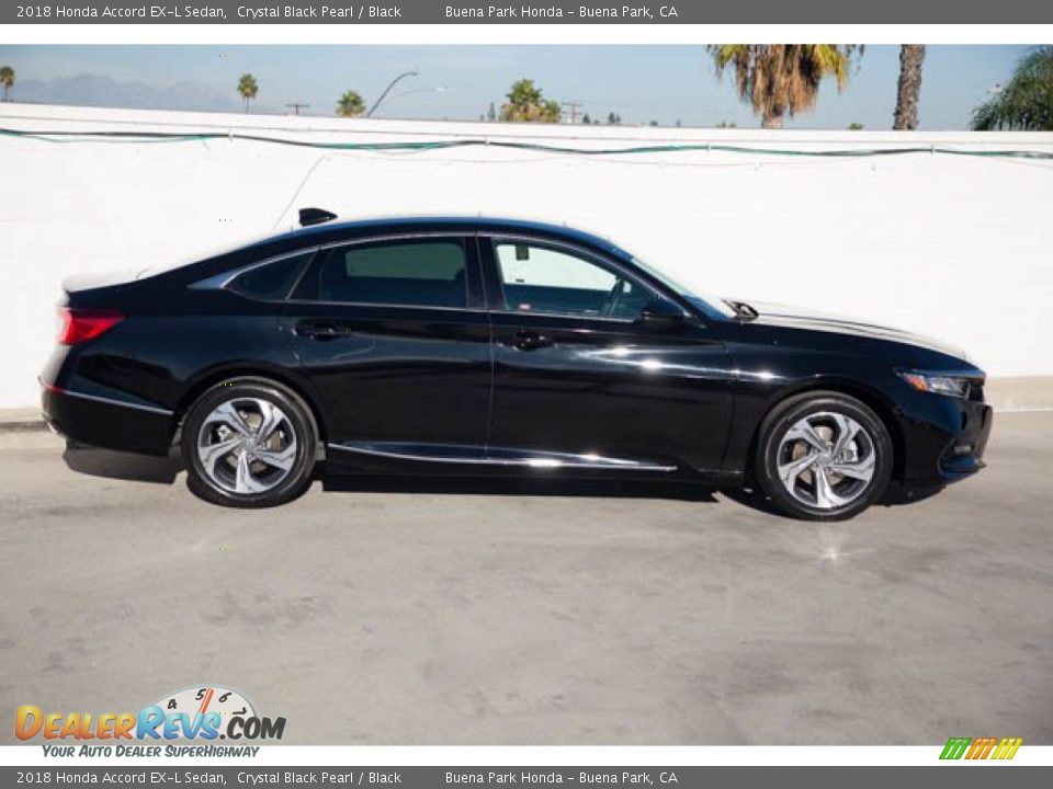 2018 Honda Accord EX-L Sedan Crystal Black Pearl / Black Photo #12
