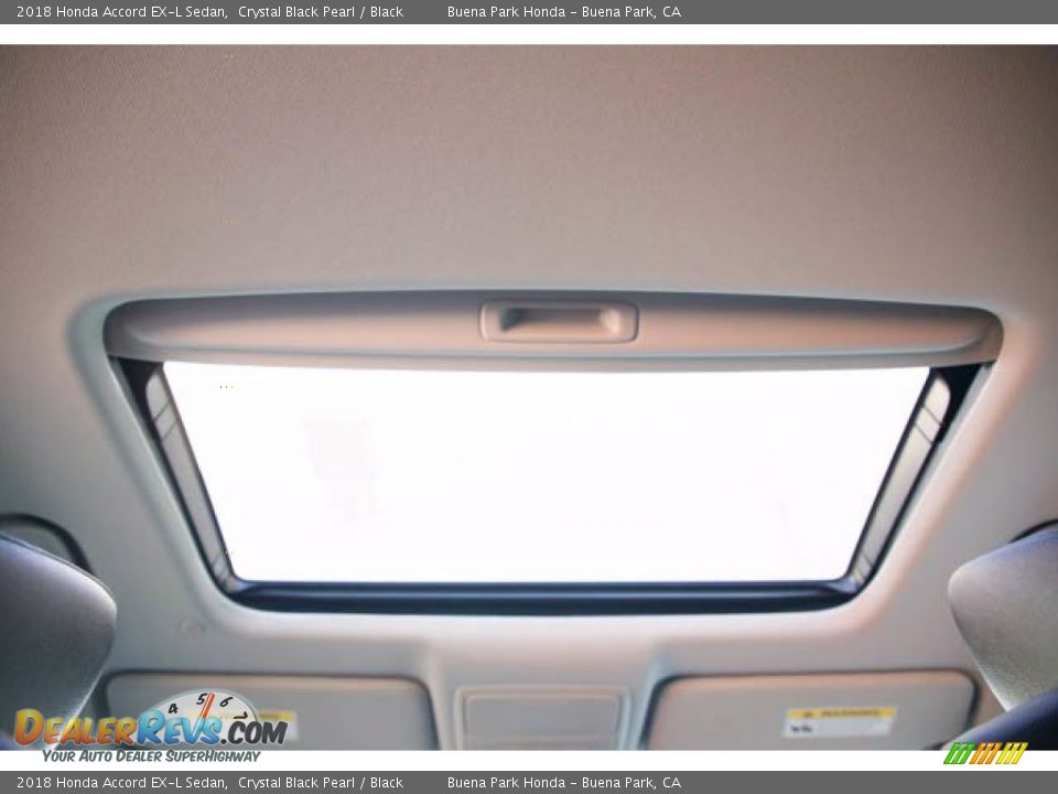 2018 Honda Accord EX-L Sedan Crystal Black Pearl / Black Photo #19